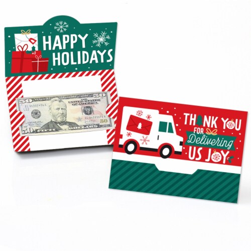 Big Dot of Happiness Christmas Delivery Drivers Appreciation Money