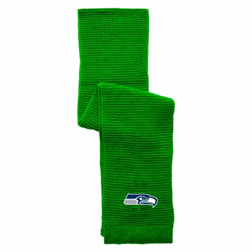 Classic Impressions Seattle Seahawks NFL Waffle Scarf - Green Perspective: front