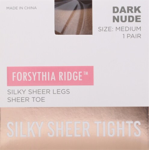 Forsythia Ridge Silky Sheer Tights - Nude Perspective: front
