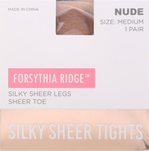 Forsythia Ridge Silky Sheer Tights - Nude Perspective: front