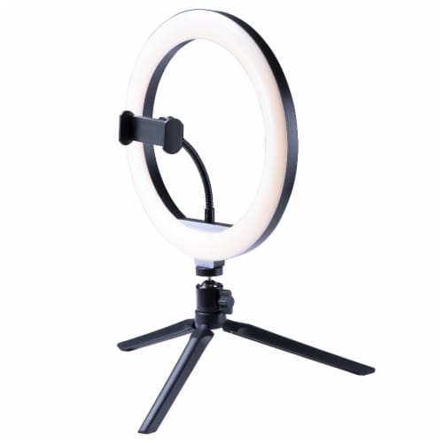 Malden Vlog Studio Tabletop Ring Light Perspective: front