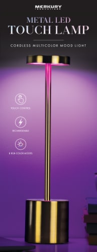 Metal LED Touch Lamp Perspective: front