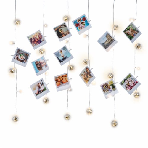 Merkury West & Arrow Disco Ball Curtain Light Perspective: front