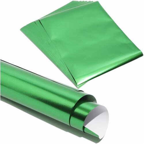 Green Metallic Foil Sheets for Crafts (11 x 8.5 In, 50 Pack), PACK