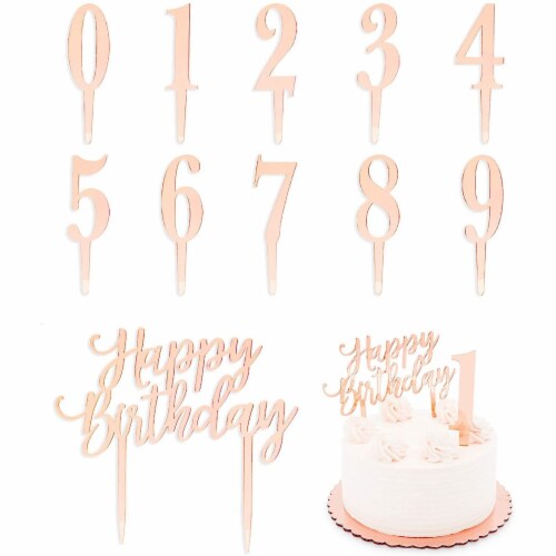 Rose gold clearance cake set