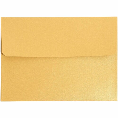 50 Pack A7 Metallic Gold Wedding Invitation Self Seal Envelopes