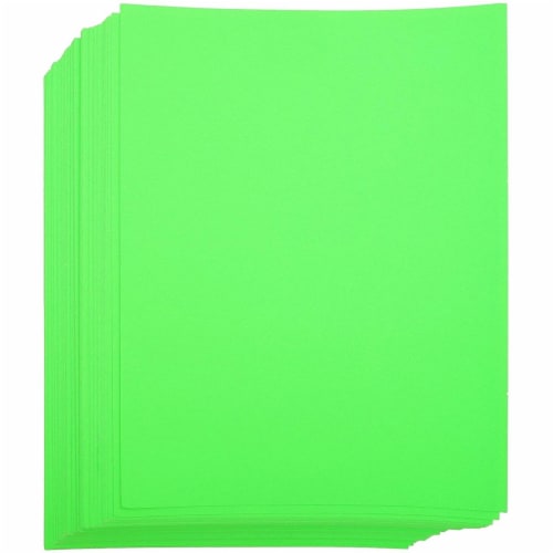 Neon Green Blue Cardstock Paper for DIY Crafts (8.5 x 11 in, 96