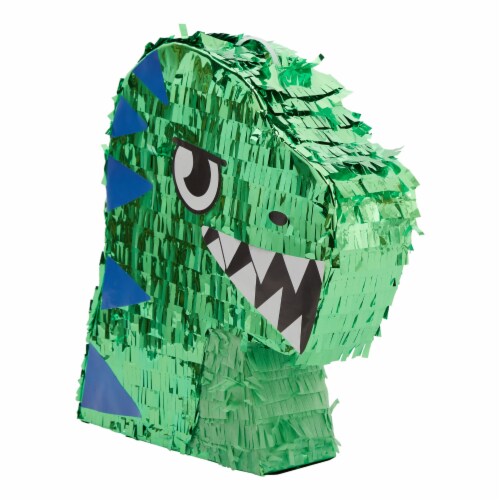 Small Green Scary T-Rex Dinosaur Pinata for Birthday Party (11 x 12.9 x 3  In), PACK - Fry's Food Stores