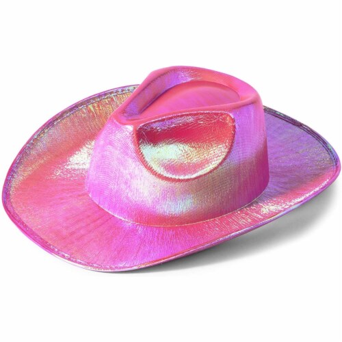 Holographic Space Cowgirl Hat With Rhinestone Tassel Cowboy Hat