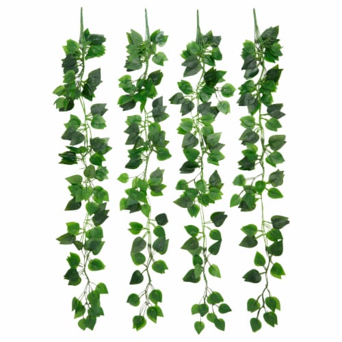 4 Pack Artifical Hanging Plants, 3.6 Feet Fake Ivy Plant for Wall