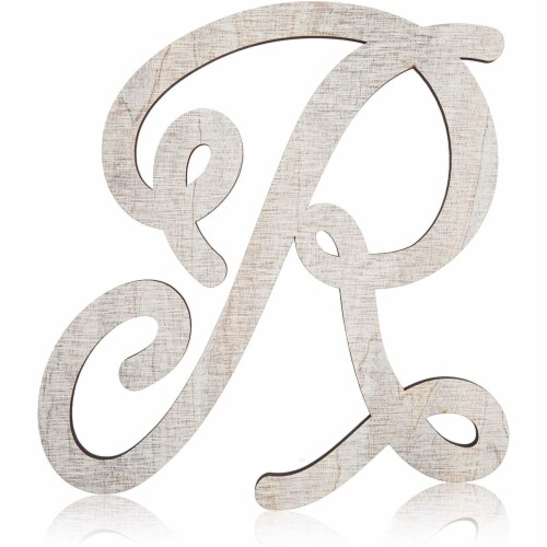 Letter R for Crafts 13 in Details about   Wooden Monogram Alphabet Letters Rustic Home Decor 