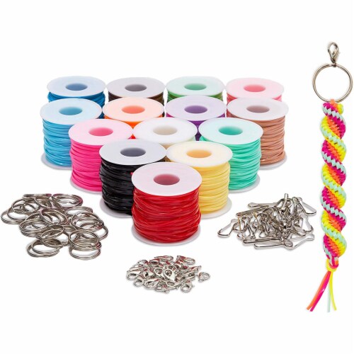 Lanyard Kit, Plastic String for Bracelets, Necklaces with Keychains (30  Yards, 104 Pieces), PACK - Kroger