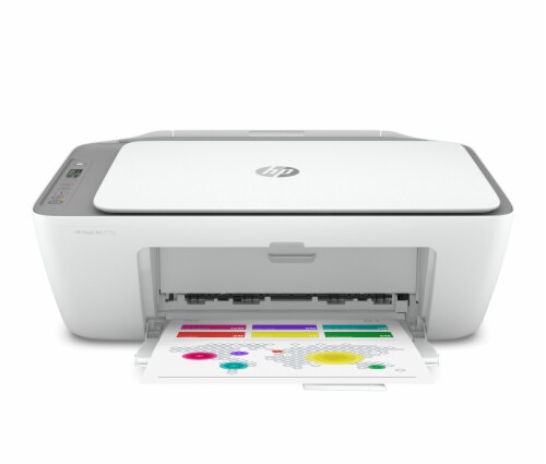 HP Deskjet 2755 All-in-One Printer - White Perspective: front