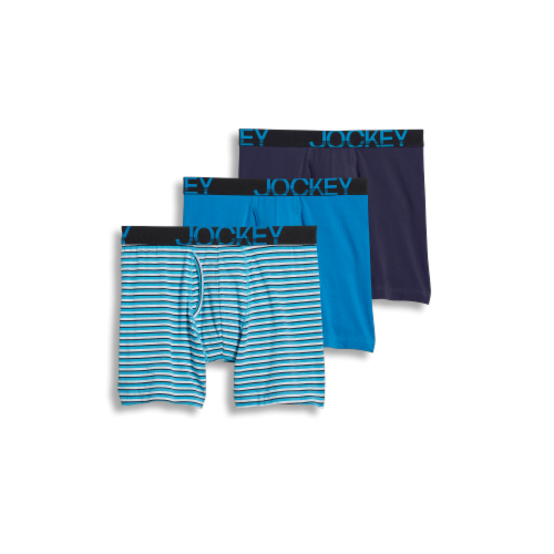 Jockey® ActiveStretch™ Long Leg Boxer Brief Pack Perspective: front
