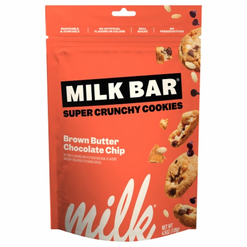 Milk Bar® Super Crunchy Cookies Brown Butter Chocolate Chip Cookies Perspective: front