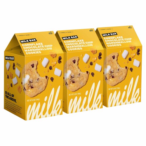 Milk Bar Cookies Cornflake Chocolate Chip Marshmallow - 3 Pack Perspective: front