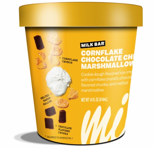 Milk Bar® Cornflake Chocolate Chip Marshmallow Ice Cream Perspective: front