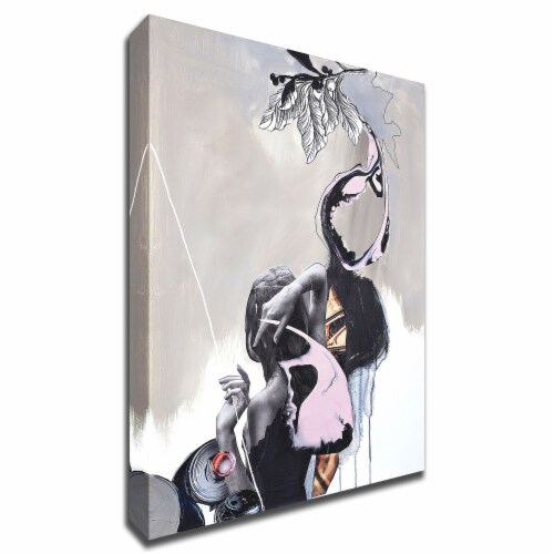 Pink Fluence 2 By Design Fabrikken 35 X47 , Print On Canvas, Ready To Hang Perspective: front