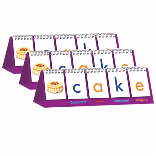 Junior Learning Double-sided Flip Stands Magic E Flips Pack of 3 (JRL458-3) Perspective: front