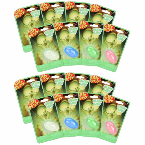 Crayola GlowintheDark Silly Putty, Assorted Colors, Pack of 16, 16
