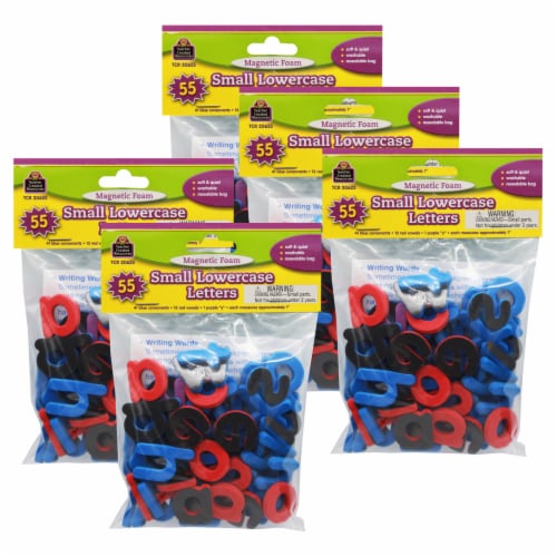 Teacher Created Resources 1.25  Magnetic Foam Small Lowercase Letters Assorted Colors 55 Per Perspective: front