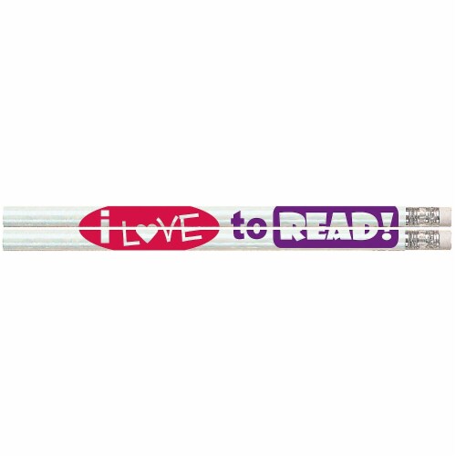 Musgrave Pencil Company I Love to Read! Pencils #2 Lead 12 Per Pack 12 Packs (MUS1486D-12) Perspective: front