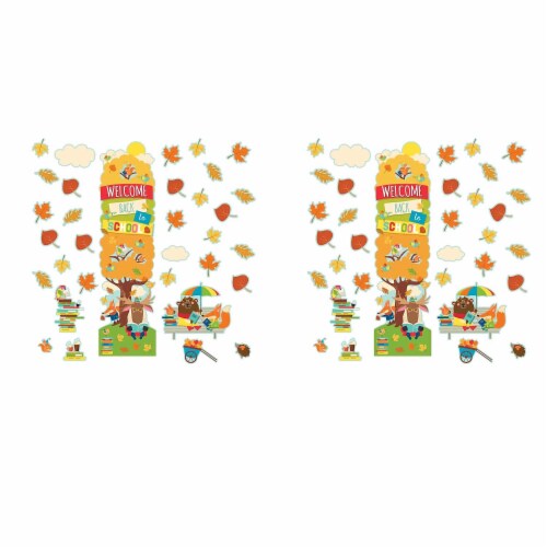 Eureka Back to School All-In-One Door D�cor Kit 2 Kits (EU-849307-2) Perspective: front
