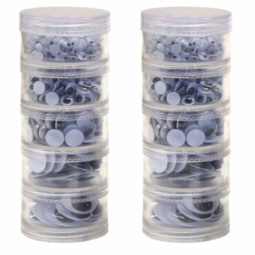 Creativity Street Storage Stacker Wiggle Eyes - Craft - 560 Piece(s) - 560 / Set - Assorted Creativity Street Storage Stacker Wiggle Eyes - Craft - 560 Piece(s) - 560 / Set - Assorted