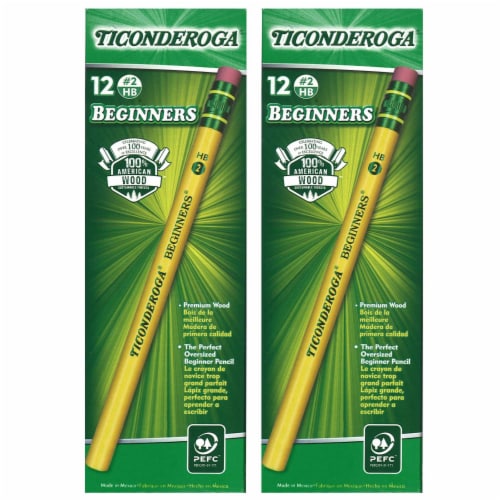 Ticonderoga® Large No.2 Pencils with Eraser Pencils Crayons