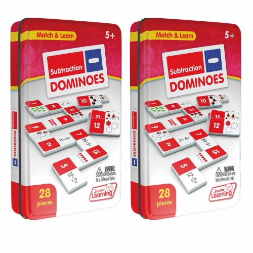 Junior Learning Subtraction Dominoes 2/Bundle (JRL482-2) Perspective: front