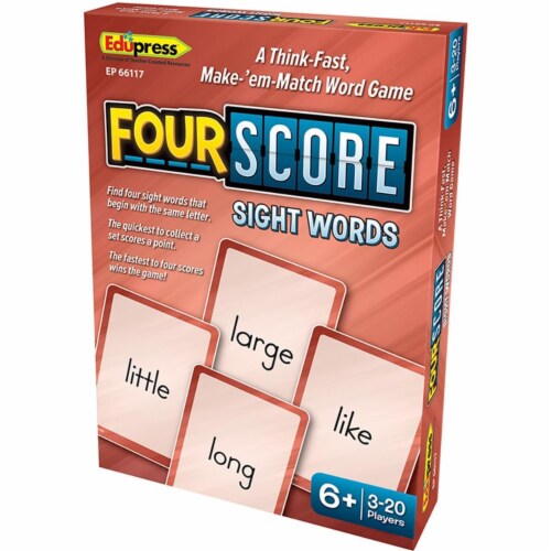 Teacher Created Resources Four Score Word Card Game - Matching - 3 to 20 Players - 1 Each Teacher Created Resources Four Score Word Card Game - Matching - 3 to 20 Players - 1 Each