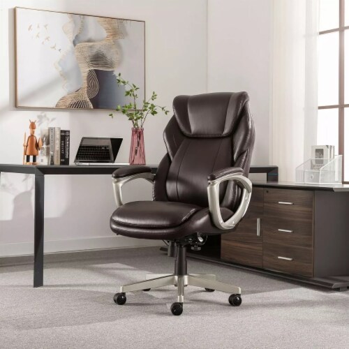 La-Z-Boy Westley Big & Tall Executive Office Chair, Active Lumbar Support, Brown, 1 unit - Fred Meyer La-Z-Boy Westley Big & Tall Executive Office Chair, Active Lumbar Support, Brown, 1 unit - Fred Meyer