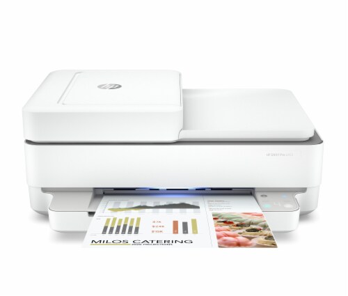 HP Envy Pro 6455 All-In-One Printer - White Perspective: front