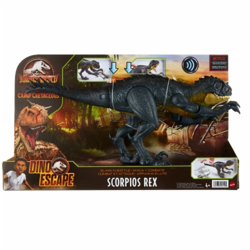 Mattel Jurassic World Slash N Bash Scorpius Rex Action Figure Perspective: front