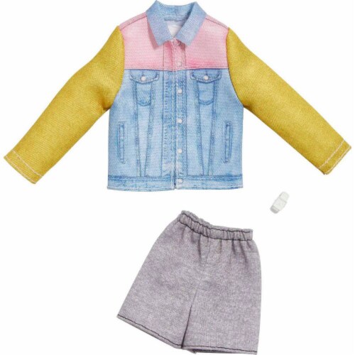 Barbie Clothing Fashions Pack - Long Sleeve Denim Jacket Perspective: front