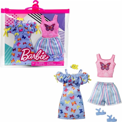 Barbie Fashions 2-Pack Clothing Set 2 Doll Outfits Includes