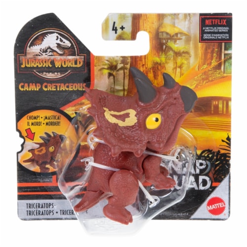 Jurassic World - Triceratops en plastique recyclé Mattel : King Jouet,  Figurines Mattel - Jeux d'imitation & Mondes imaginaires