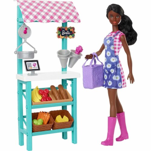 Mattel Barbie Farmers Market Playset Perspective: front
