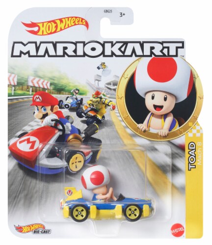 Hot Wheels Mario Kart Characters and Die-Cast Kart Vehicles, Set