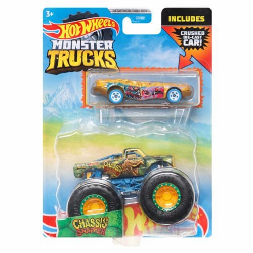 Hot Wheels Monster Trucks 1:64 Scale Chassis Snapper, Includes Hot Wheels  Die Cast Car, 1 - Kroger