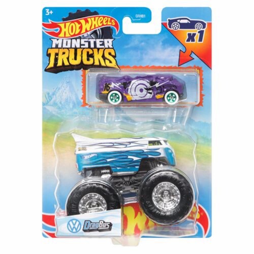 Hot Wheels Monster Trucks 1:64 Scale Wreckreational Includes Connect and Crash  Car, 1 - Kroger