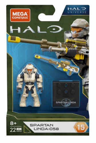 Mega Construx™ Halo® Spartan Linda-058 Building Set Perspective: front