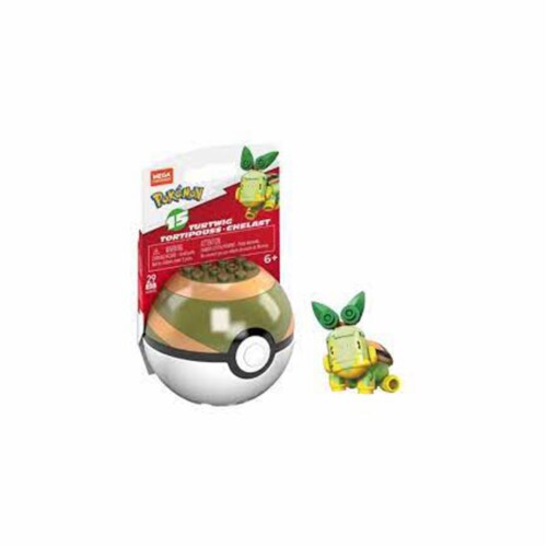 Mega Construx Pokemon Turtwig Poke Ball Building Set, 1 Unit - Baker's