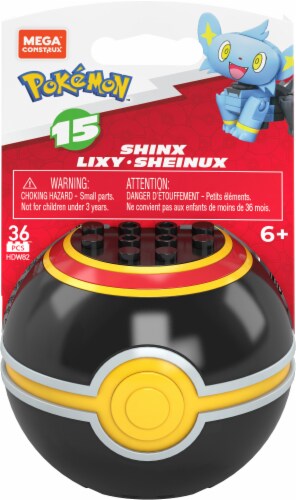 Mega Construx™ Pokemon™ Shinx Poke Ball Building Set Perspective: front