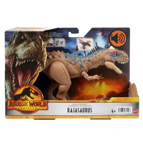 Mattel® Jurassic World Dominion Roar Strikers™ Rajasaurus Toy Figure Perspective: front