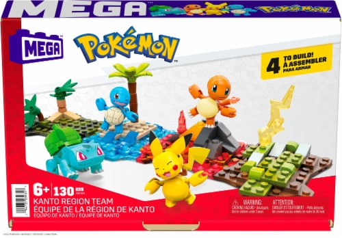 Mega Construx Pokemon Kanto Region Team Building Set, 130 pcs - Kroger