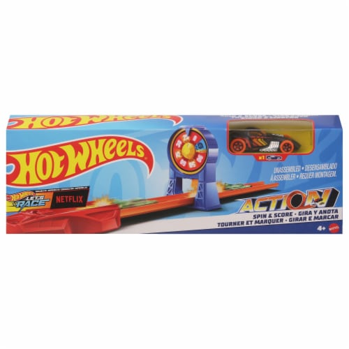 Hot Wheels Spin Score Toy Playset with Car 1 Gerbes Super Markets