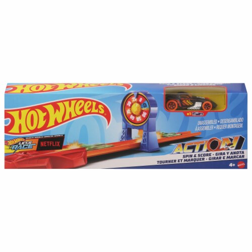 Hot Wheels® Spin & Score Toy Playset with Car Perspective: front