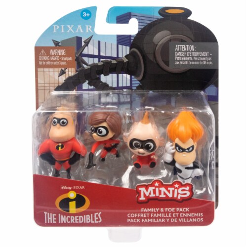 Mattel Disney Pixar The Incredibles Minis Figurines Perspective: front