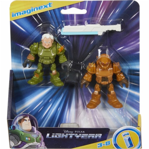 Fisher-Price Imaginext Disney Pixar Lightyear Darby Steel Zap Patrol Action Figure Perspective: front